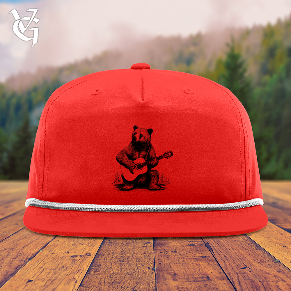 Bear Guitarist Snapback Cap