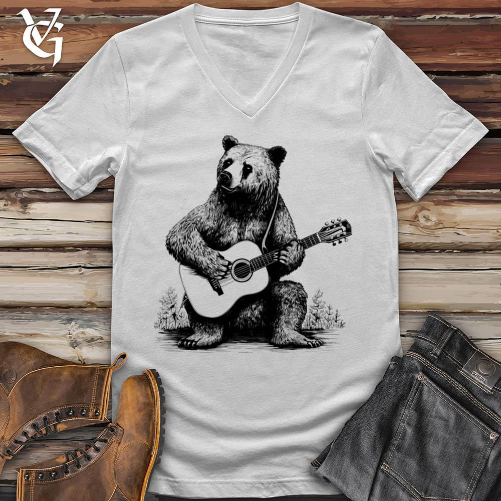 Bear Guitarist V-Neck