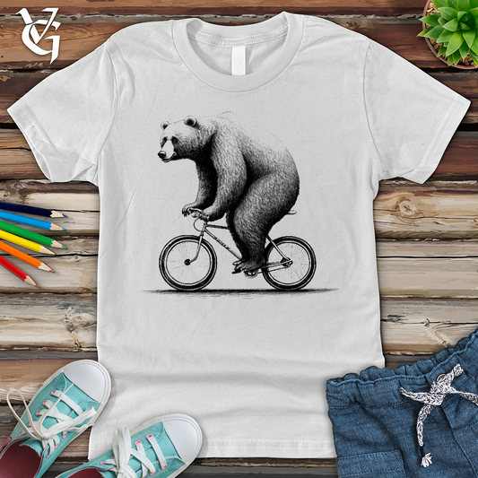 Bear Riding Bike Youth Tee