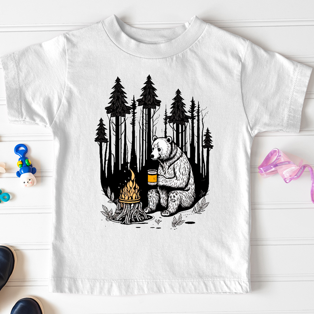 Bear Happy Hour Toddler Tee