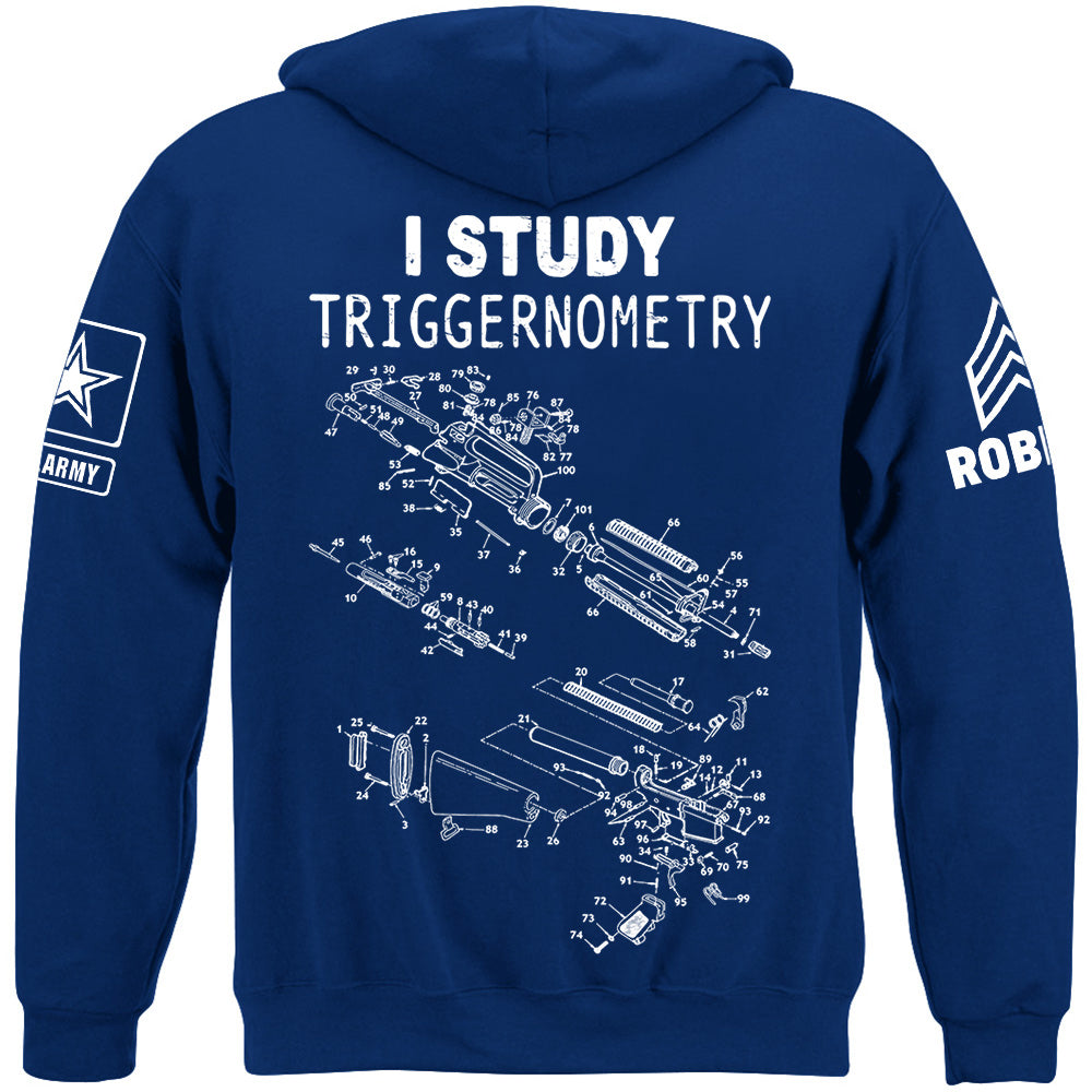 Rifle Schematic I Study Triggernometry Custom Shirt For Veteran H2511