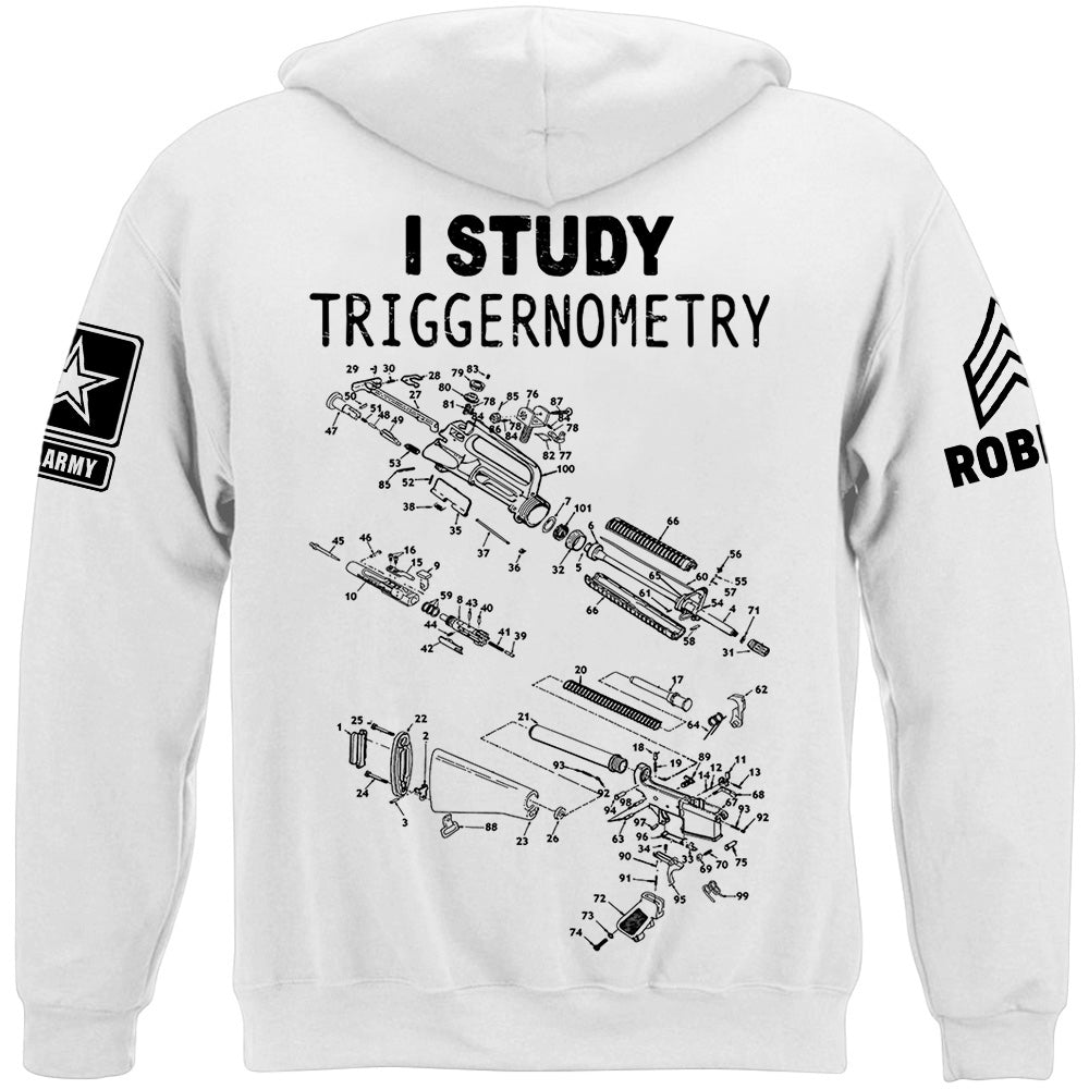 Rifle Schematic I Study Triggernometry Custom Shirt For Veteran H2511