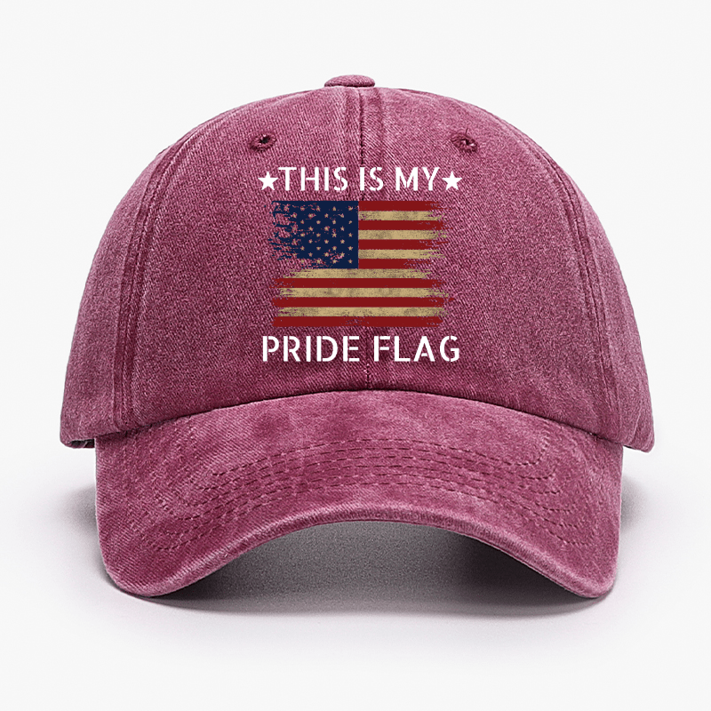 American Flag This Is My Pride Flag Cap