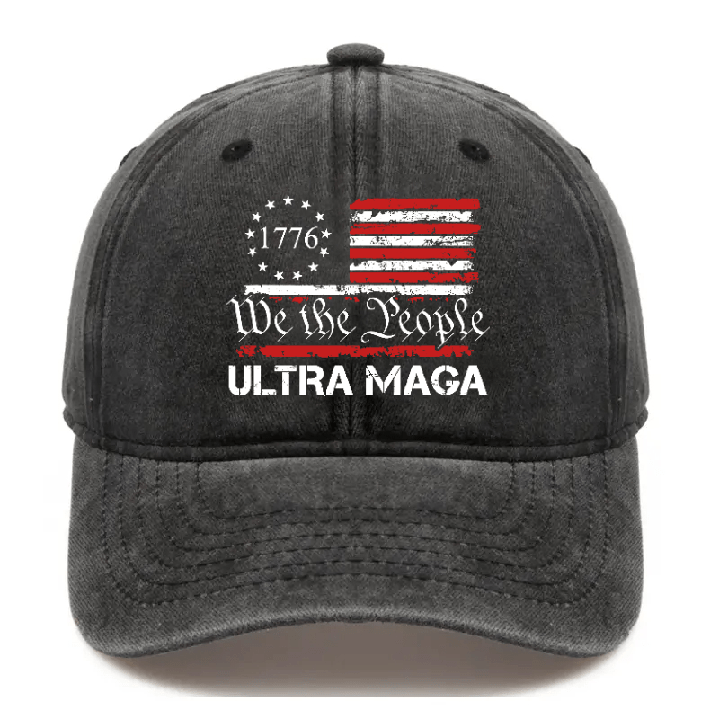 Maturelion Custom Cap 1776 We The People American Flag Ultra Maga Cap (Free Customization)