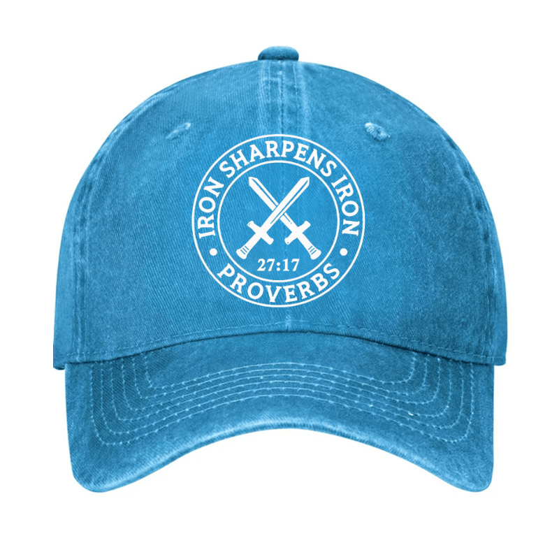 Iron Sharpens Iron Christian Print Cap (Free Customization)