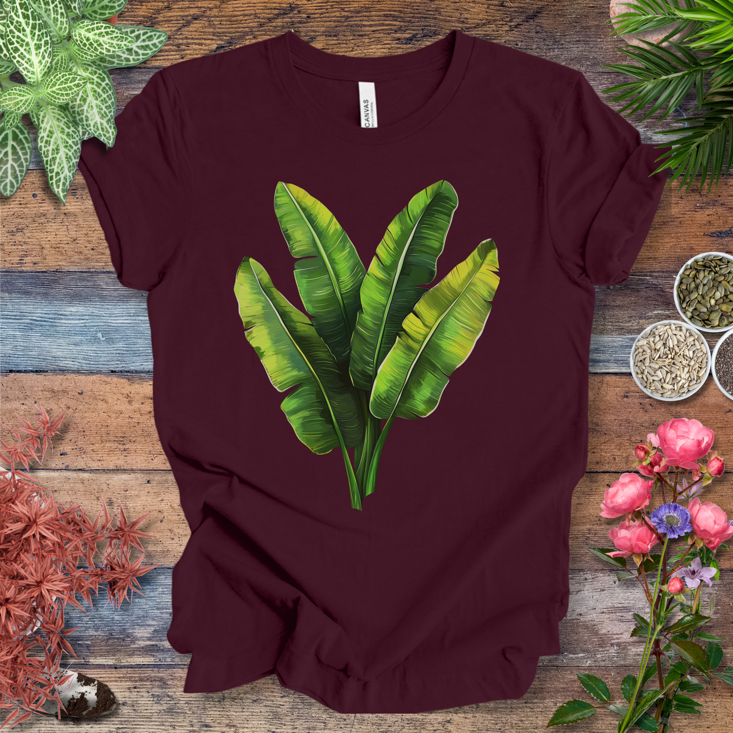 Tropical Banana Leaves T-Shirt