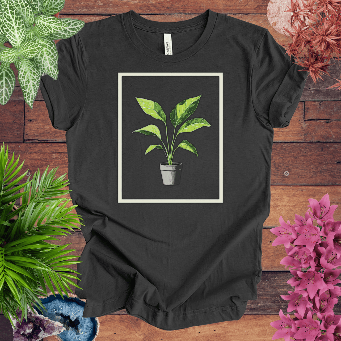 Tropical Houseplant Art T-Shirt