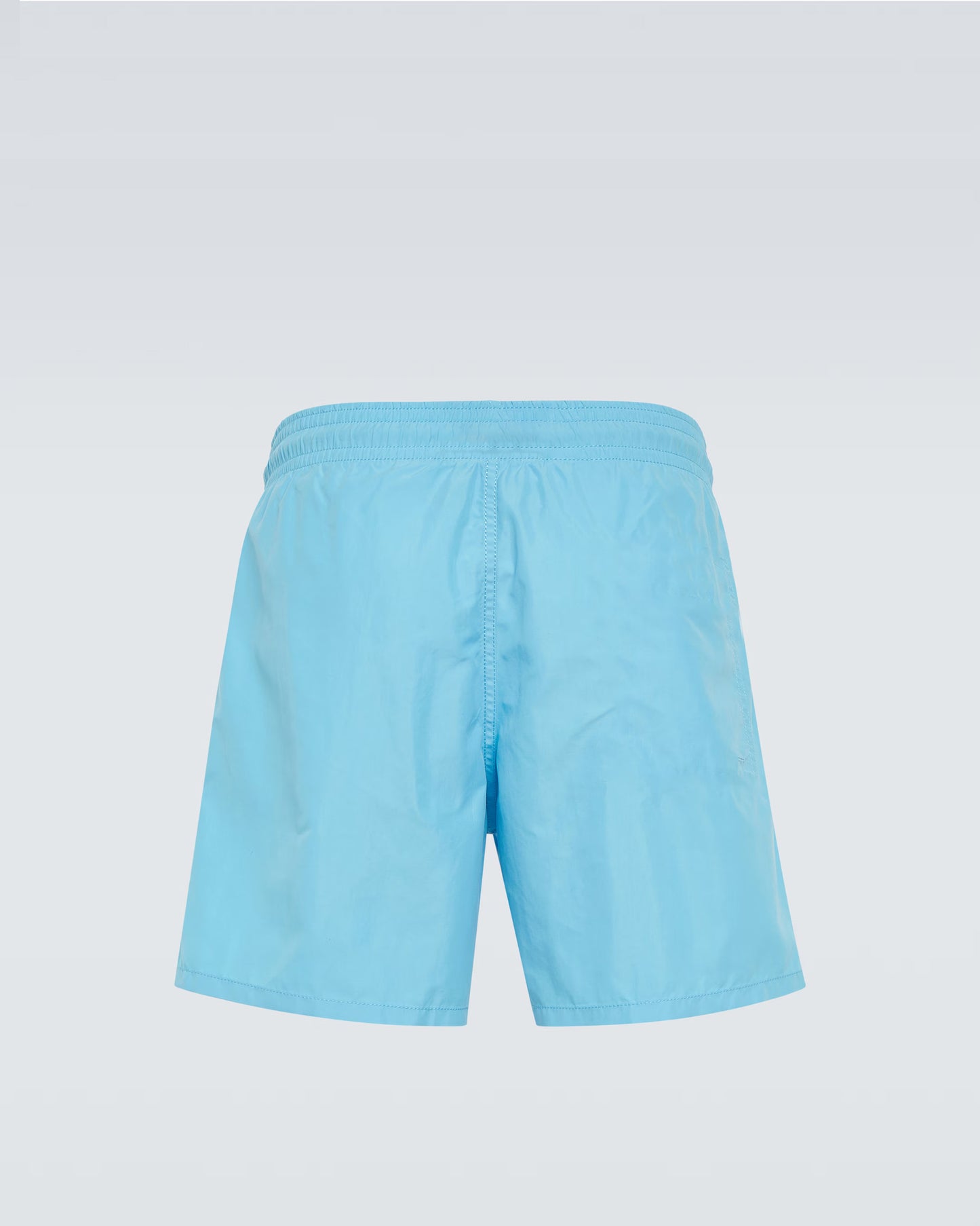 Plus Size Men's Casual Sky Blue Solid Color Beach Quick-drying Trunks Swimming Trunks