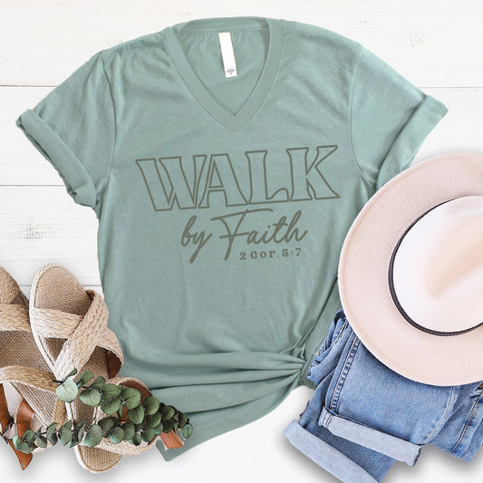 Walk by Faith V-Neck