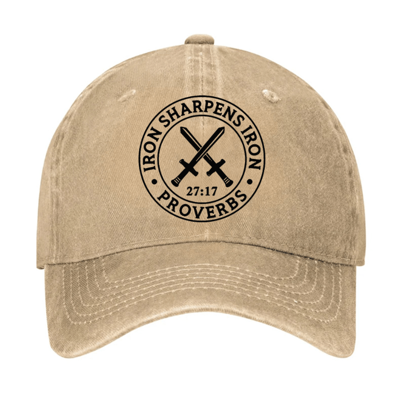 Iron Sharpens Iron Christian Print Cap (Free Customization)