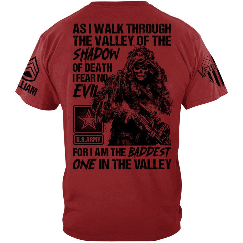 As I Walk Through The Valley Of The Shadow Of Death I Fear No Evil  Custom Shirt For Veteran H2511 Trna