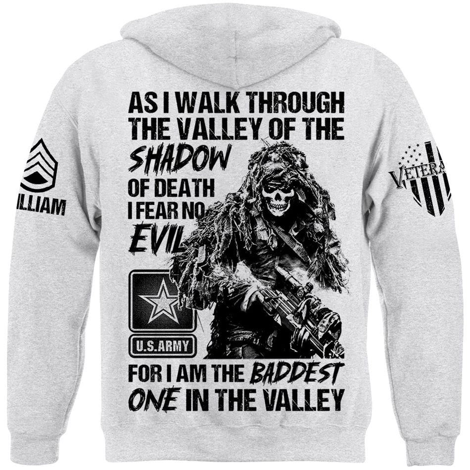 As I Walk Through The Valley Of The Shadow Of Death I Fear No Evil  Custom Shirt For Veteran H2511 Trna