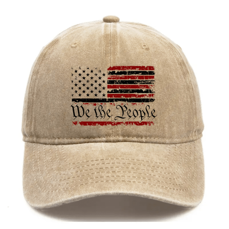 We The People American Flag Cap (Free Customization)