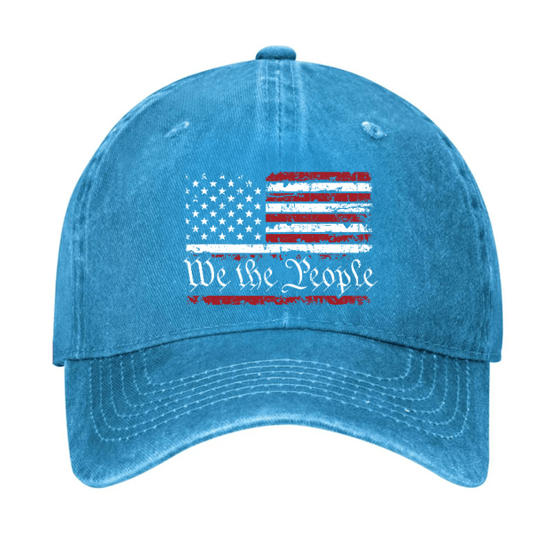 We The People American Flag Cap (Free Customization)