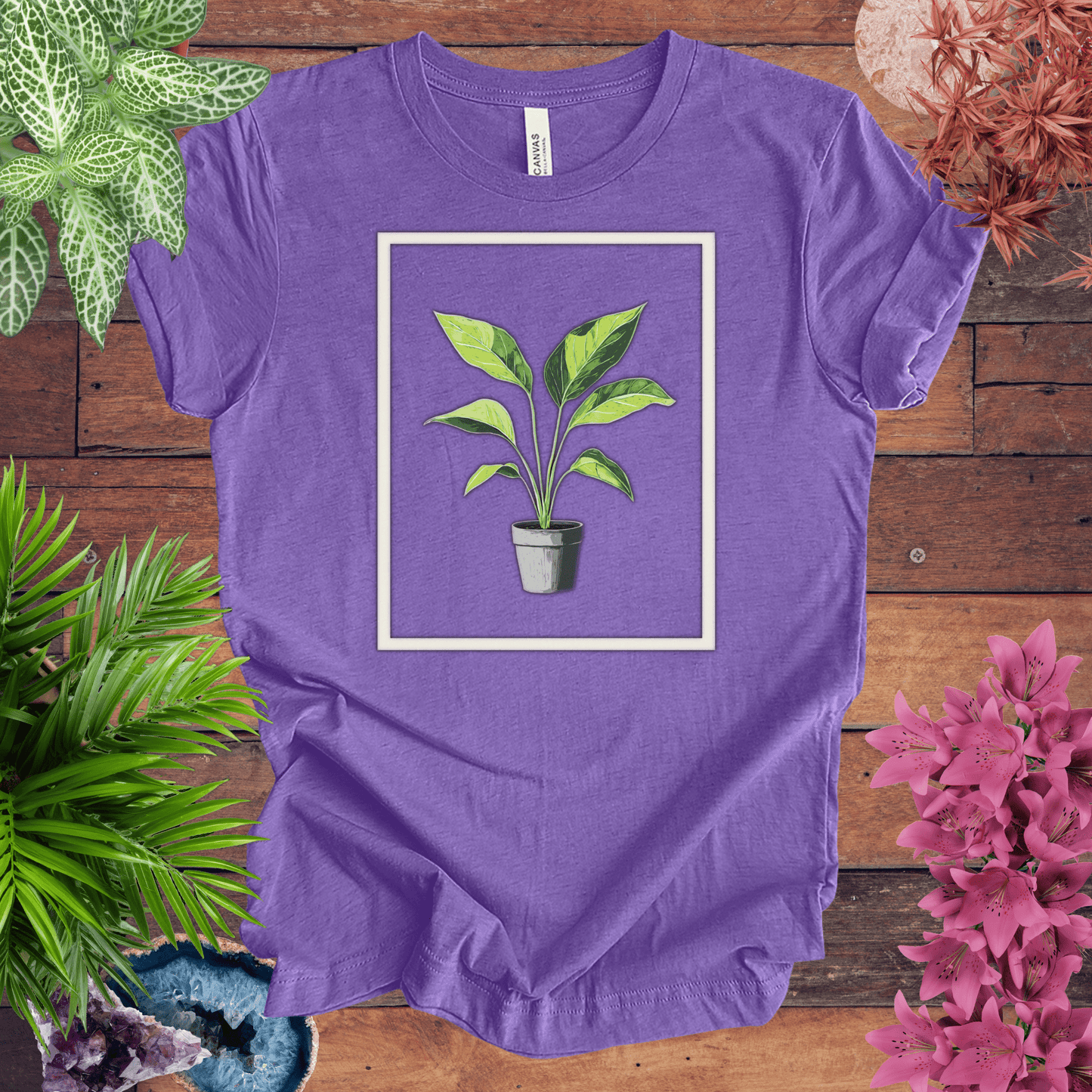 Tropical Houseplant Art T-Shirt