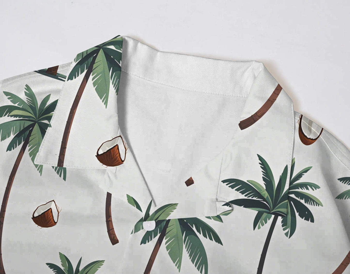 Men's Hawaiian Coconut Grove Print Short Sleeve Shirt