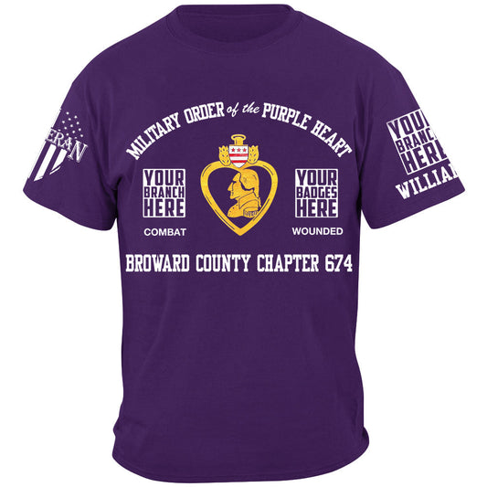 Military Order Of The Purple Heart Custom Shirt For Veteran Purple Heart Day Shirt H2511