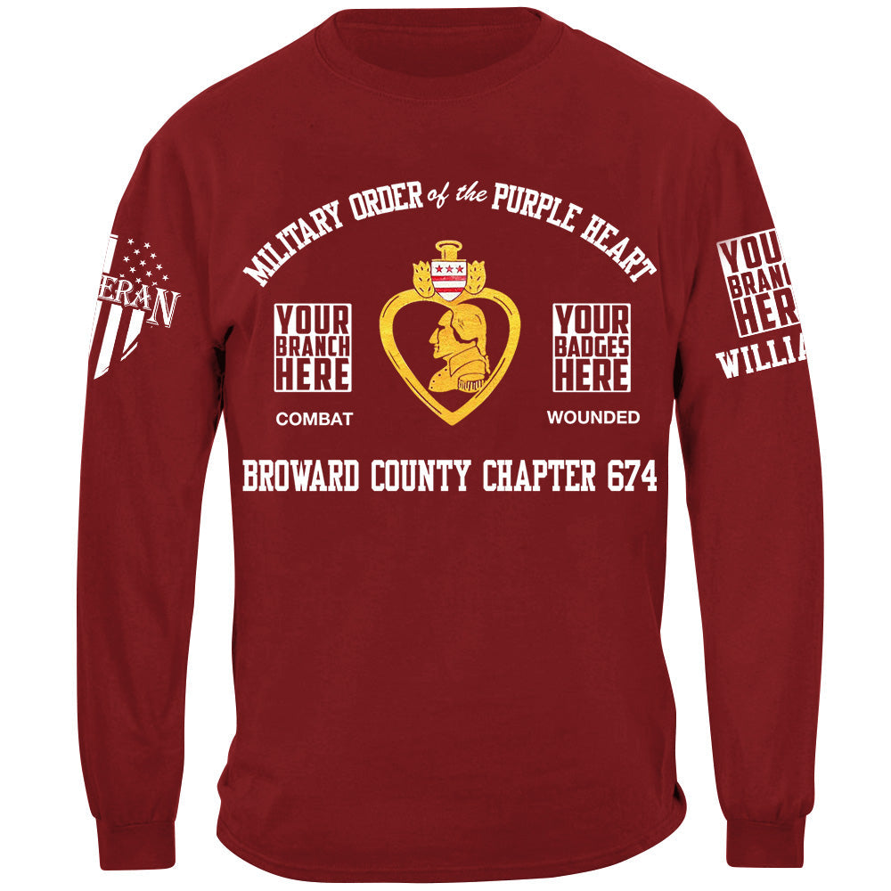 Military Order Of The Purple Heart Custom Shirt For Veteran Purple Heart Day Shirt H2511