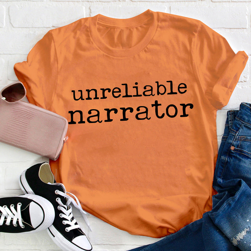 Unreliable Narrator Teacher T-Shirt