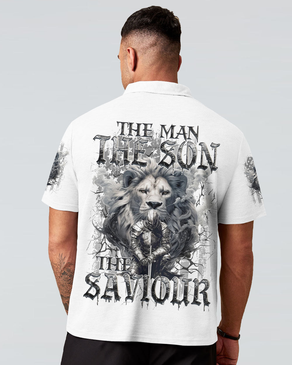 The Man The Son The Saviour Lion Men's All Over Print Shirt - Tyqy2608242