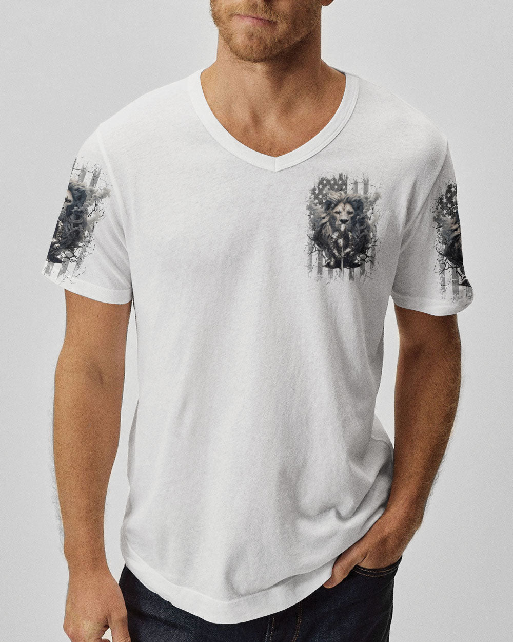 The Man The Son The Saviour Lion Men's All Over Print Shirt - Tyqy2608242