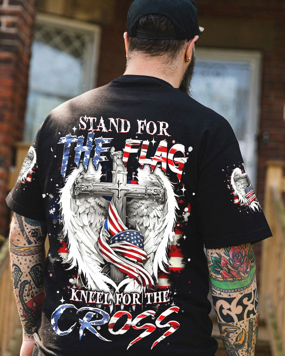 Stand For The Flag Kneel For The Cross Men's All Over Print Shirt - Yhhn0303254