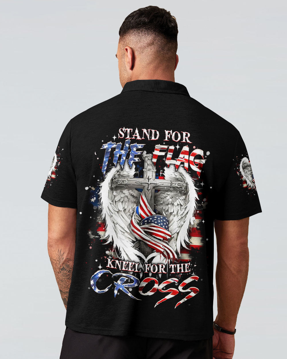 Stand For The Flag Kneel For The Cross Men's All Over Print Shirt - Yhhn0303254