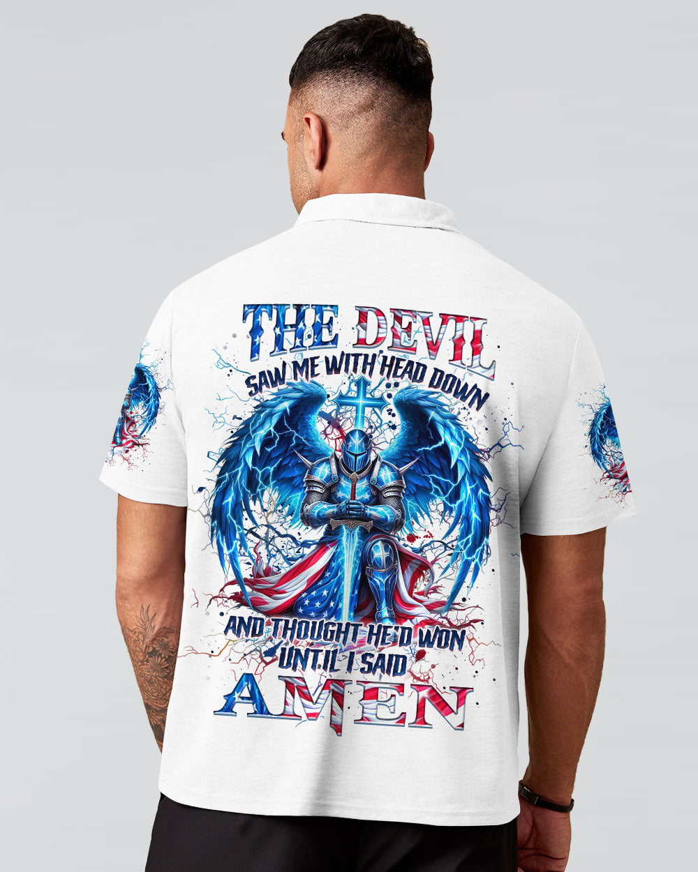 The Devil Saw Me With My Head Down Men's All Over Print Shirt - Yhhn2110243