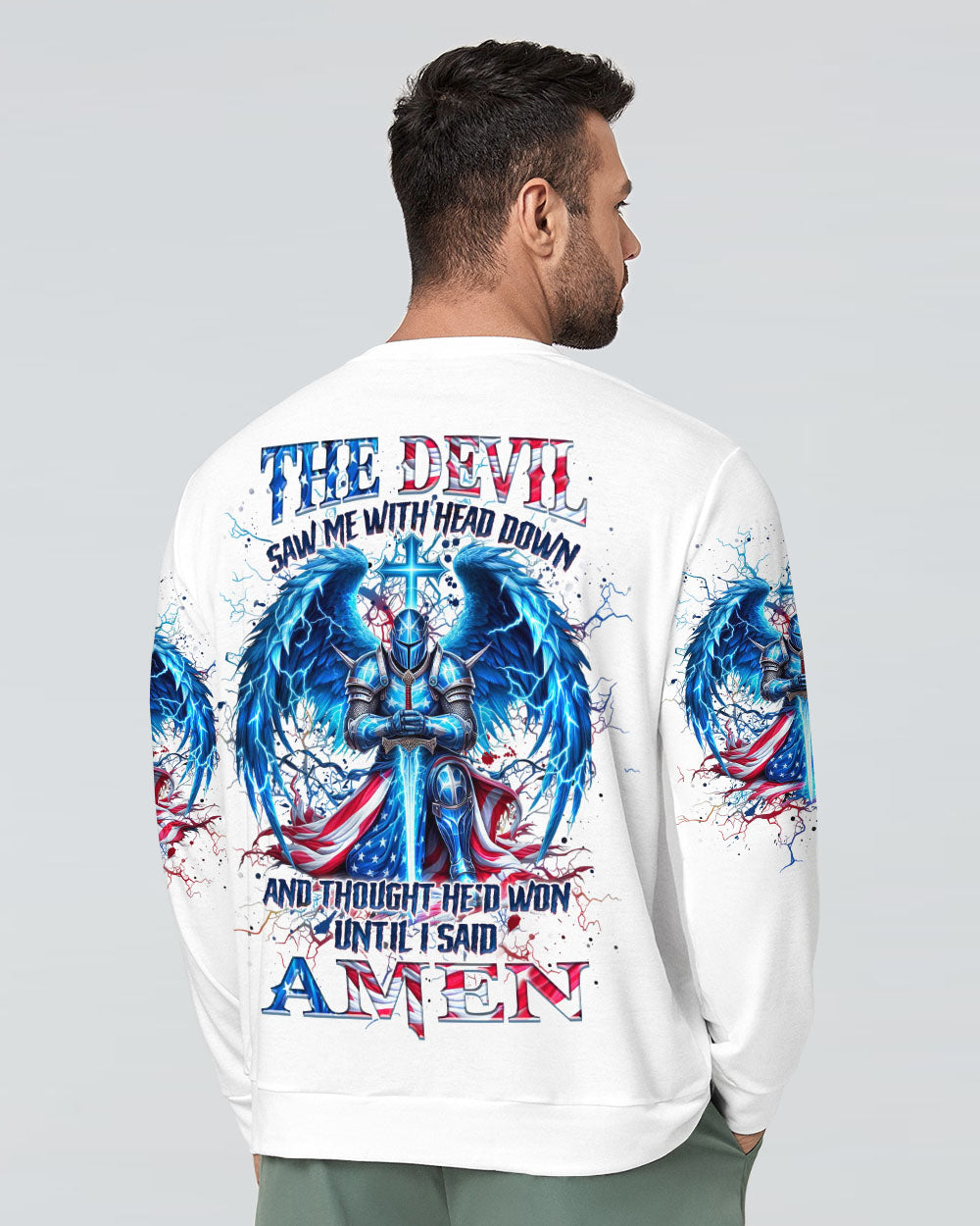 The Devil Saw Me With My Head Down Men's All Over Print Shirt - Yhhn2110243