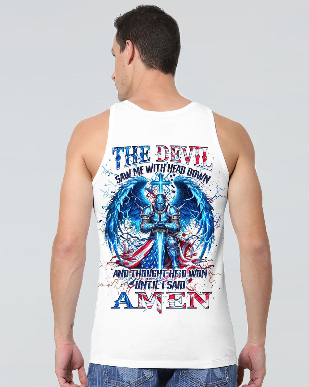 The Devil Saw Me With My Head Down Men's All Over Print Shirt - Yhhn2110243