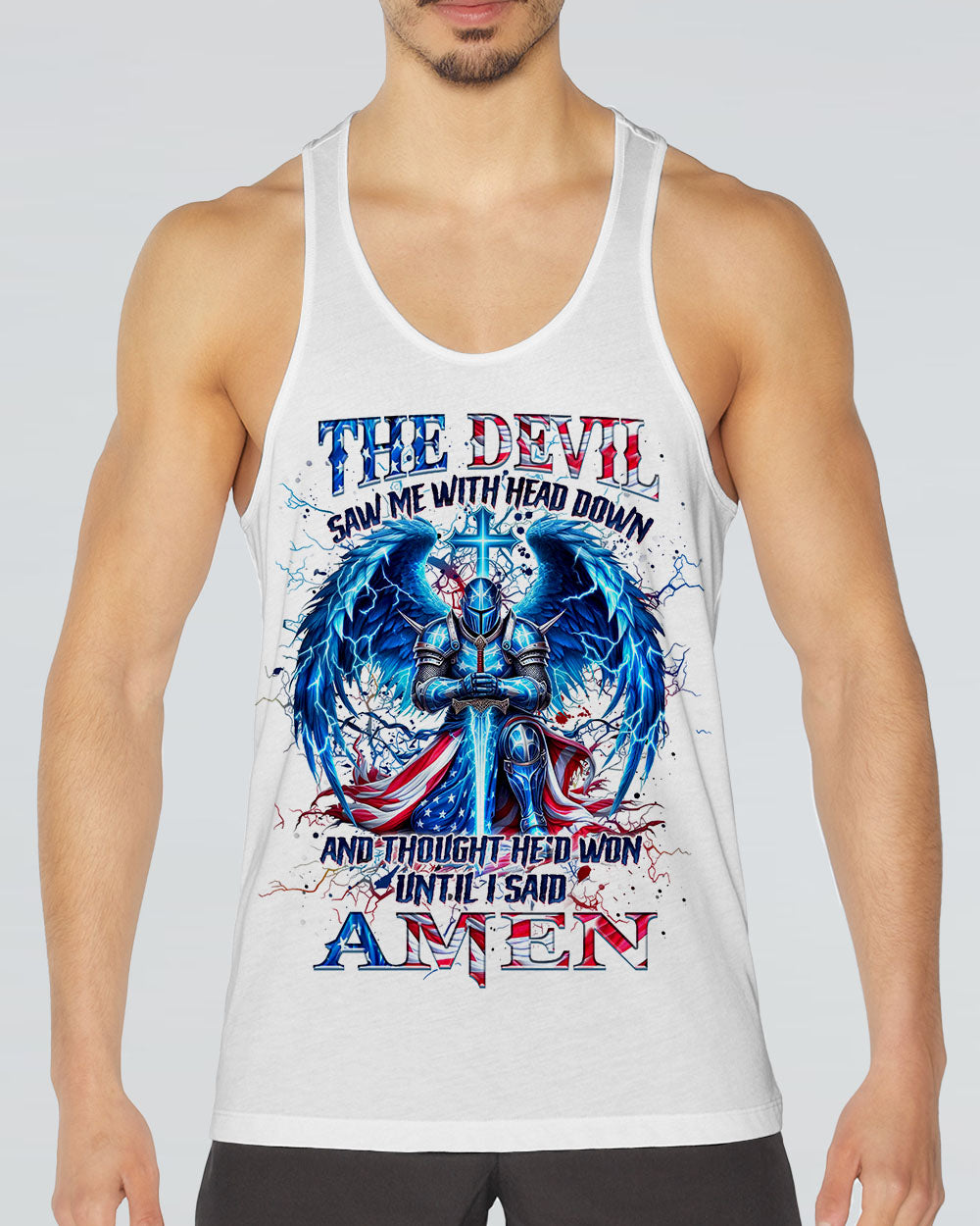 The Devil Saw Me With My Head Down Men's All Over Print Shirt - Yhhn2110243