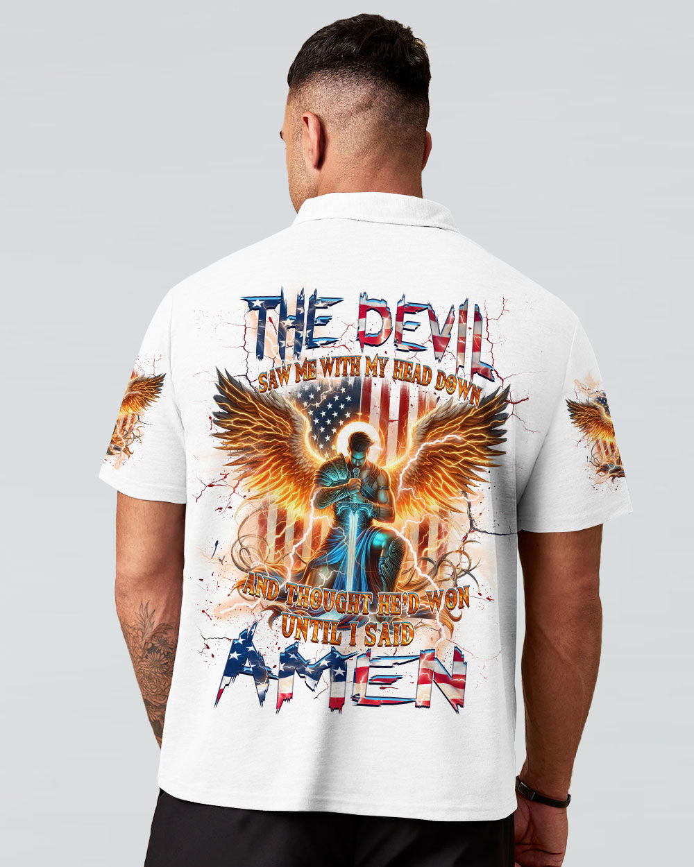 The Devil Saw Me With My Head Down Men's All Over Print Shirt - Yhhn2310242