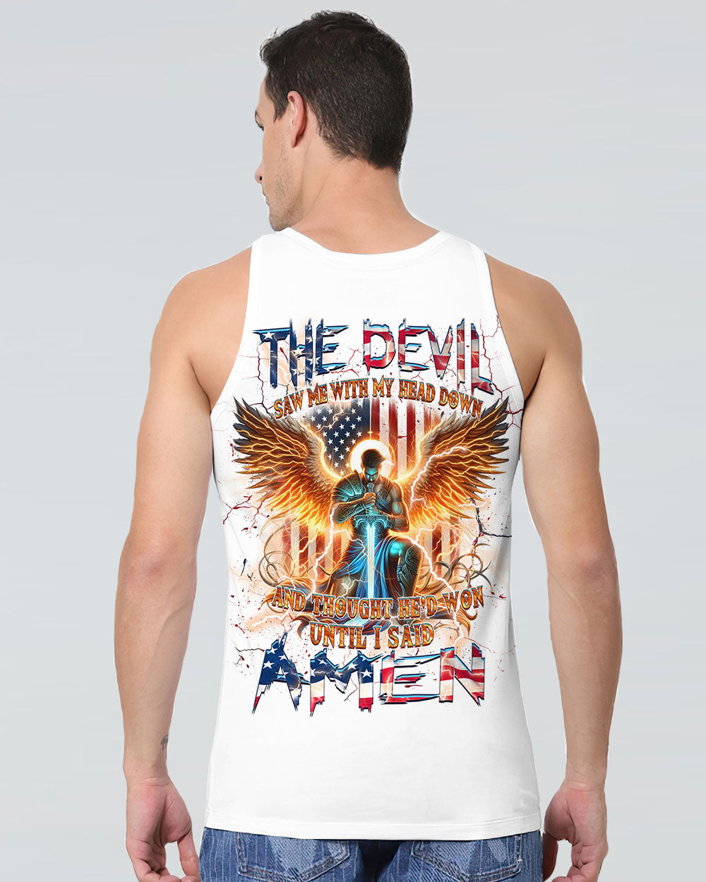 The Devil Saw Me With My Head Down Men's All Over Print Shirt - Yhhn2310242