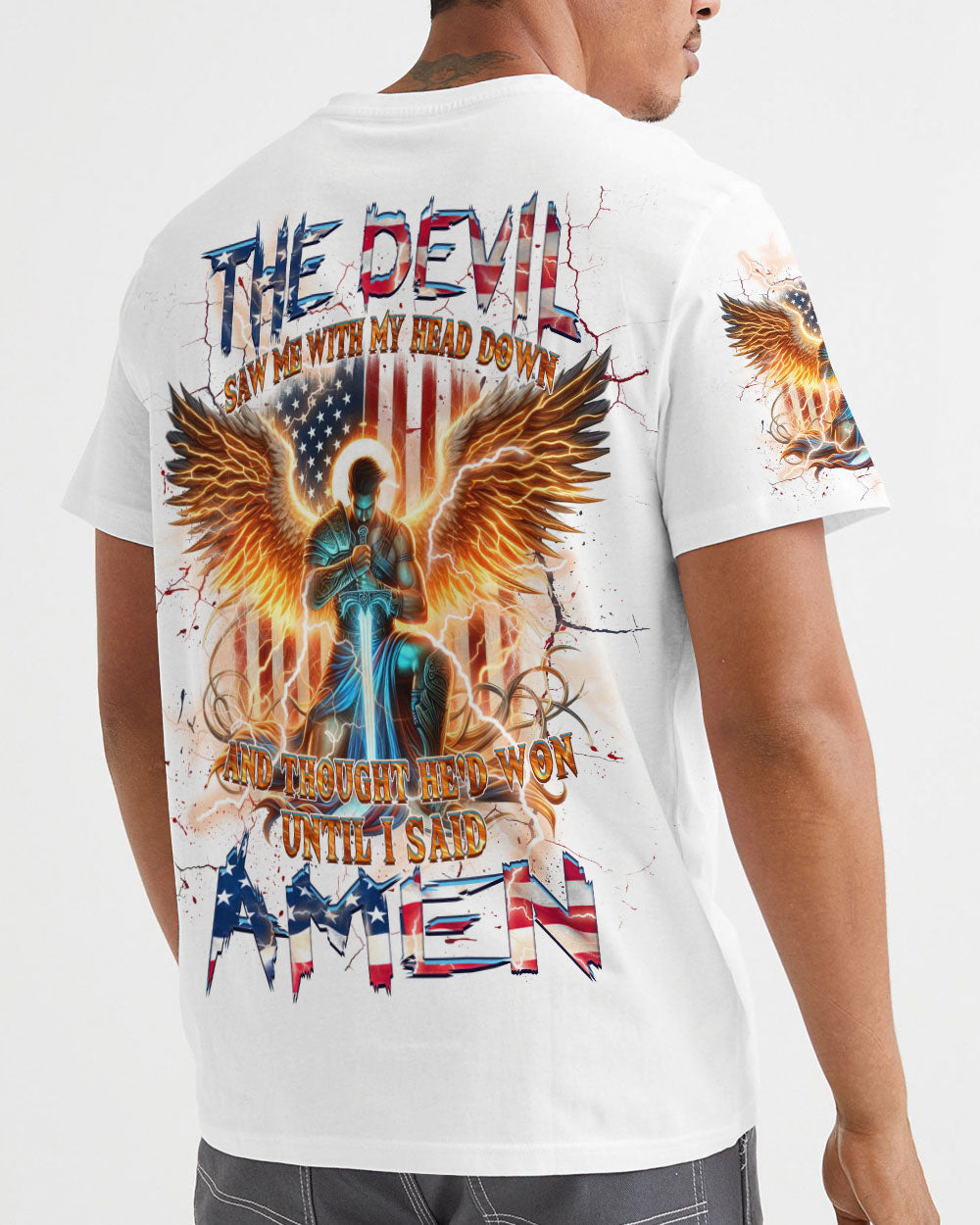 The Devil Saw Me With My Head Down Men's All Over Print Shirt - Yhhn2310242