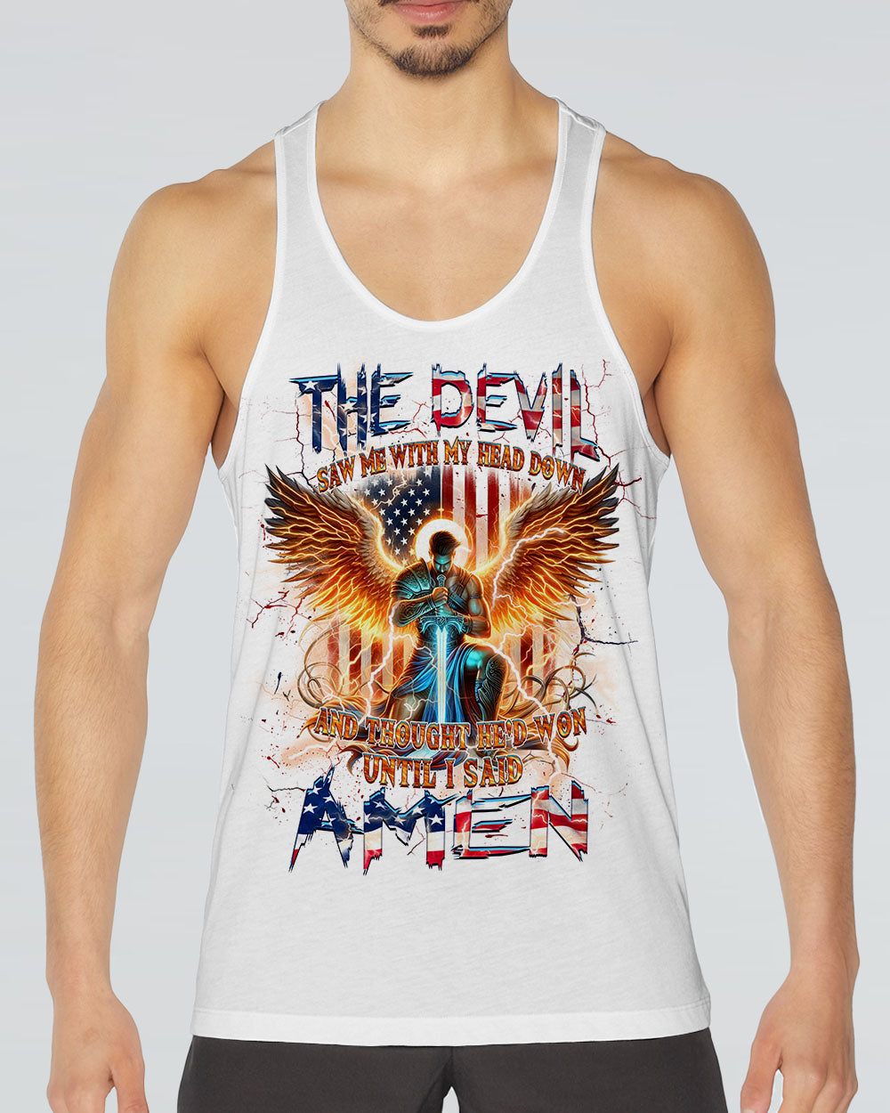 The Devil Saw Me With My Head Down Men's All Over Print Shirt - Yhhn2310242