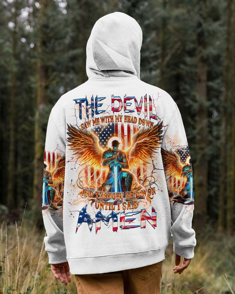 The Devil Saw Me With My Head Down Men's All Over Print Shirt - Yhhn2310242