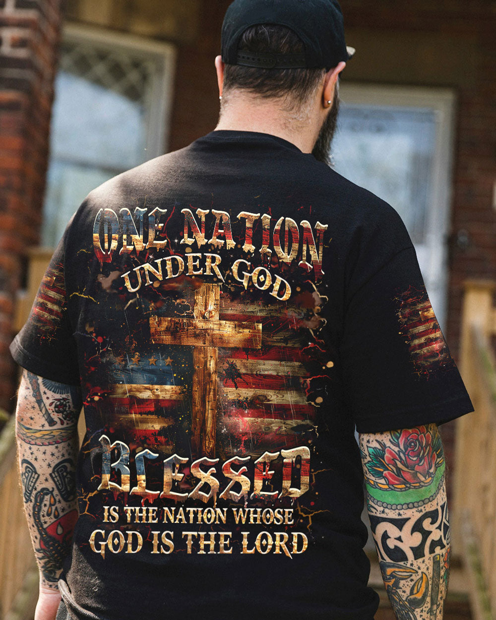 Blessed Is The Nation Whose God Is The Lord Men's All Over Print Shirt - Yhhn2612242