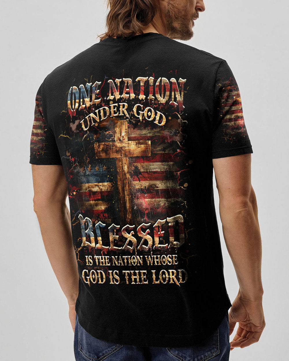 Blessed Is The Nation Whose God Is The Lord Men's All Over Print Shirt - Yhhn2612242