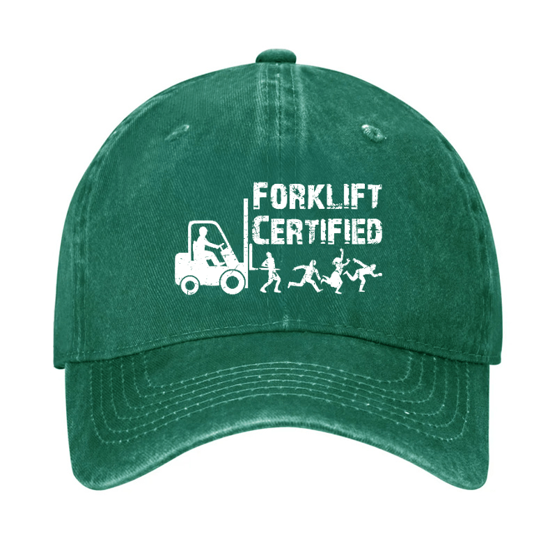 Forklift Certified Funny Cap