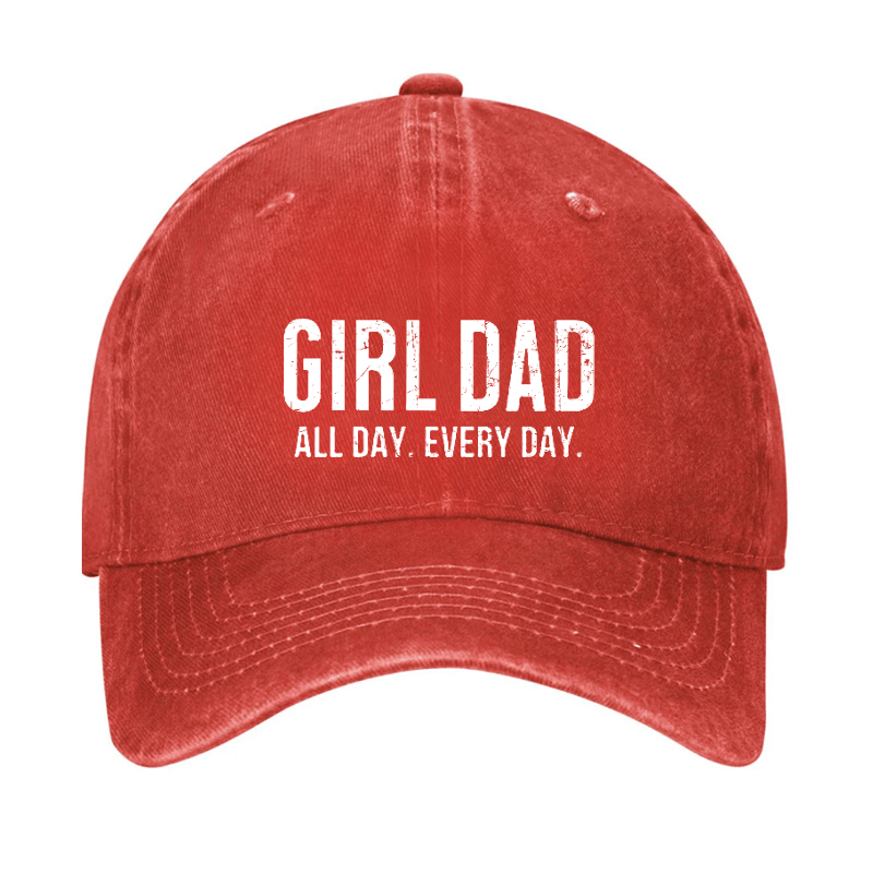 Girl Dad All Day Every Day Cap (Free Customization)