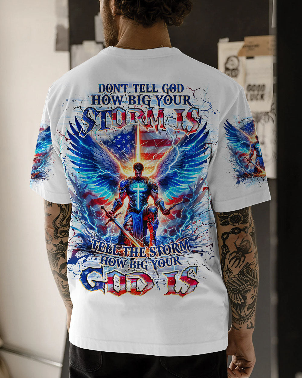 Tell The Storm How Big Your God Is Men's All Over Print Shirt - Yhhn1610245