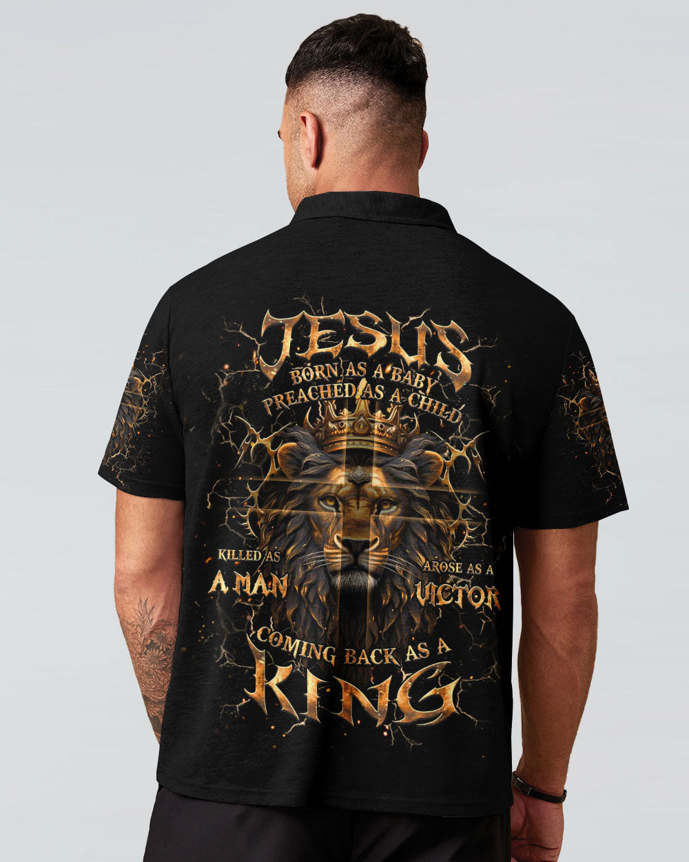 Coming Back As A King Lion Men's All Over Print Shirt  - Tlhg1111242