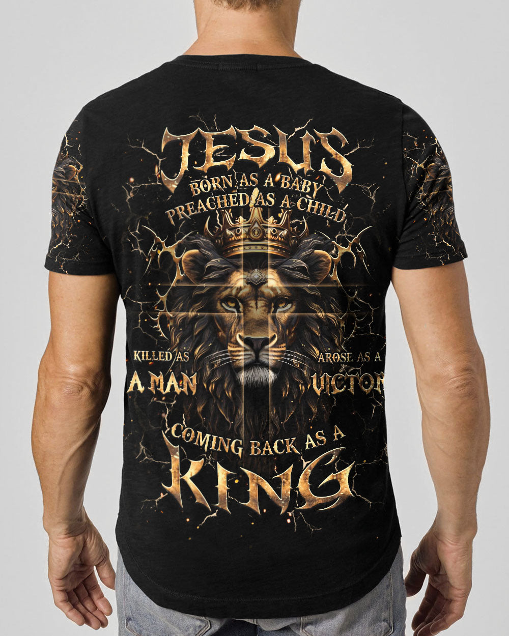 Coming Back As A King Lion Men's All Over Print Shirt  - Tlhg1111242