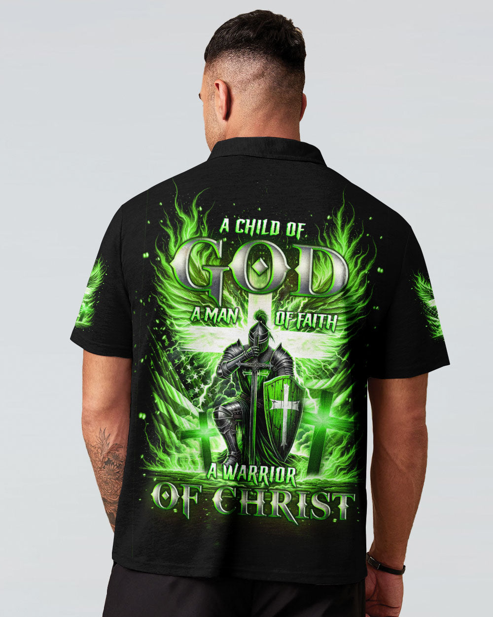 A Warrior Of Christ Men's All Over Print Shirt - Tlno1010243