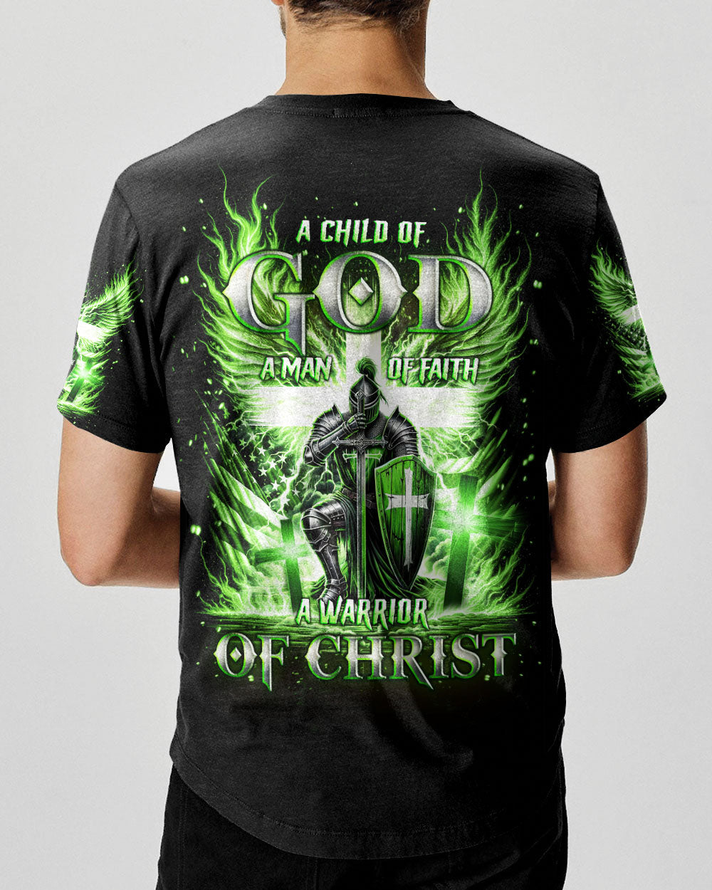 A Warrior Of Christ Men's All Over Print Shirt - Tlno1010243