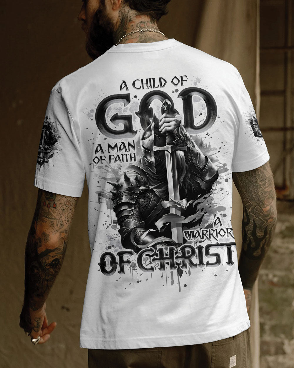 A Warrior Of Christ Warrior Men's All Over Print Shirt  - Tlno1312244