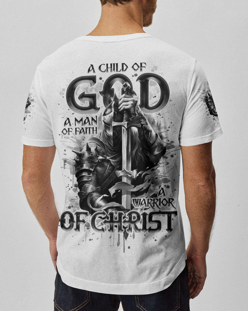 A Warrior Of Christ Warrior Men's All Over Print Shirt  - Tlno1312244