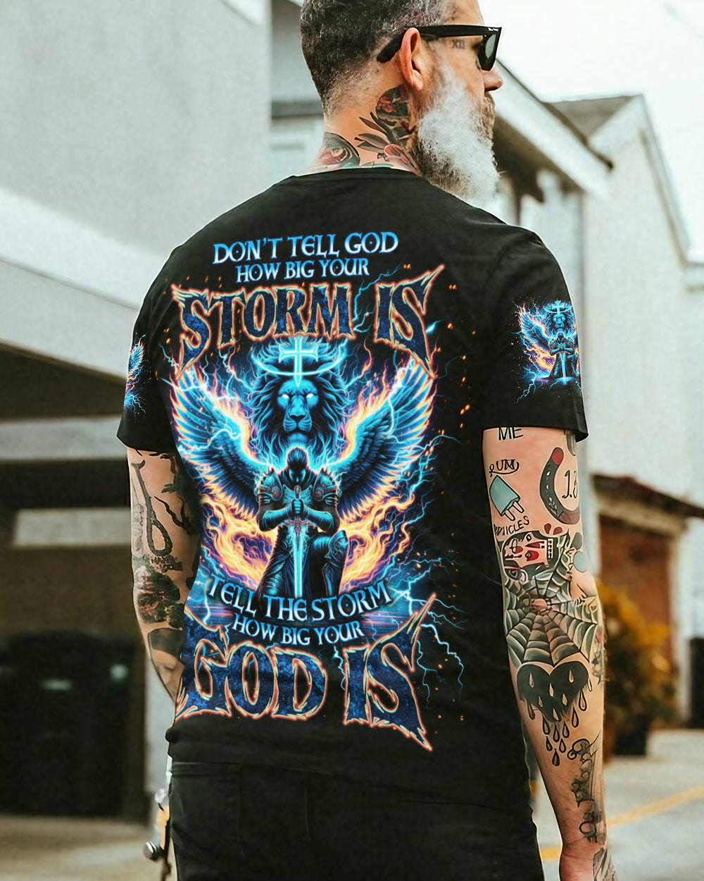 Tell The Storm How Big Your God Is Warrior Men's All Over Print Shirt - Tlno1710242