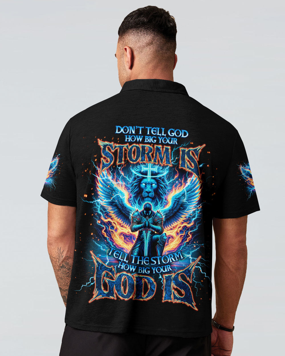 Tell The Storm How Big Your God Is Warrior Men's All Over Print Shirt - Tlno1710242