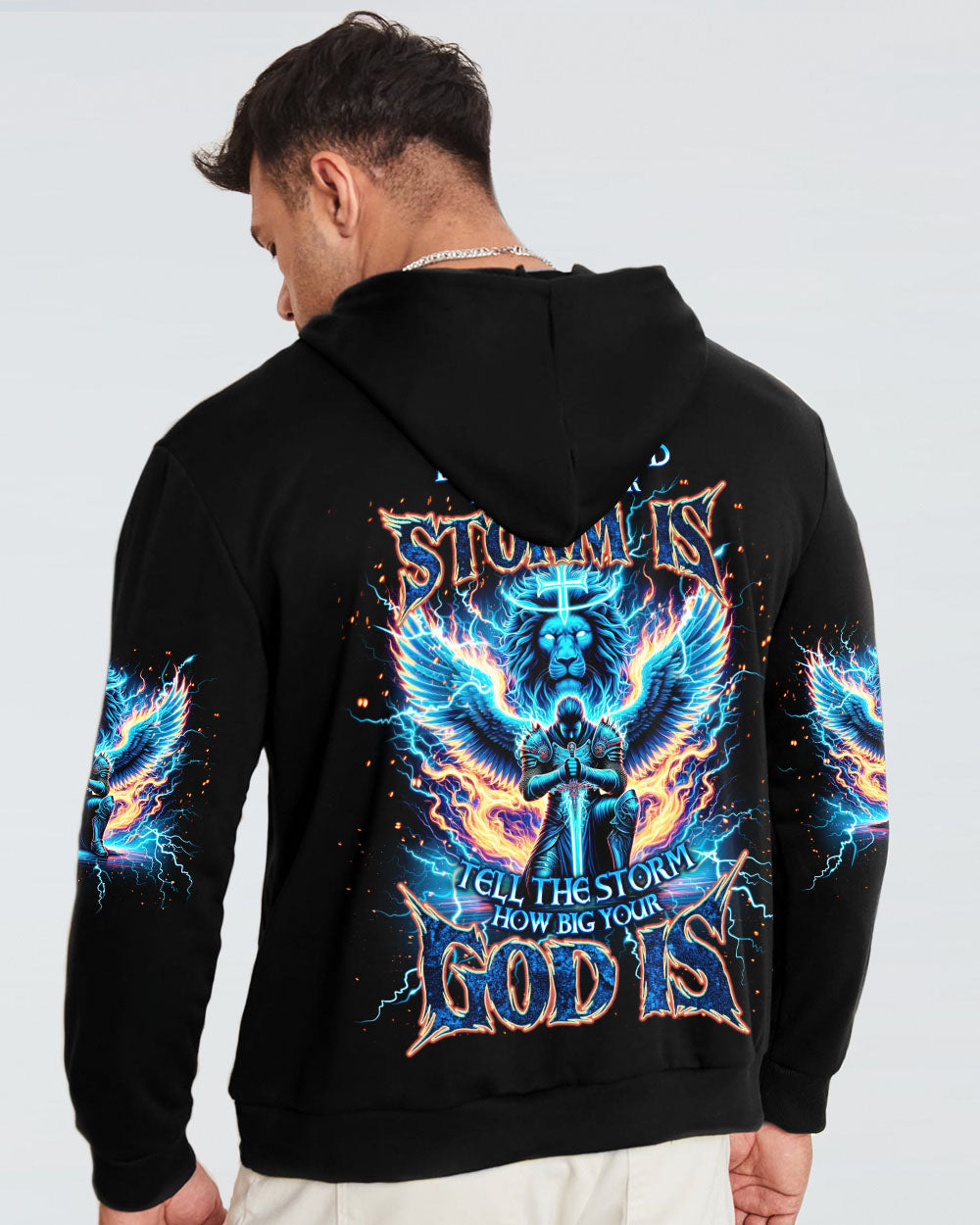 Tell The Storm How Big Your God Is Warrior Men's All Over Print Shirt - Tlno1710242